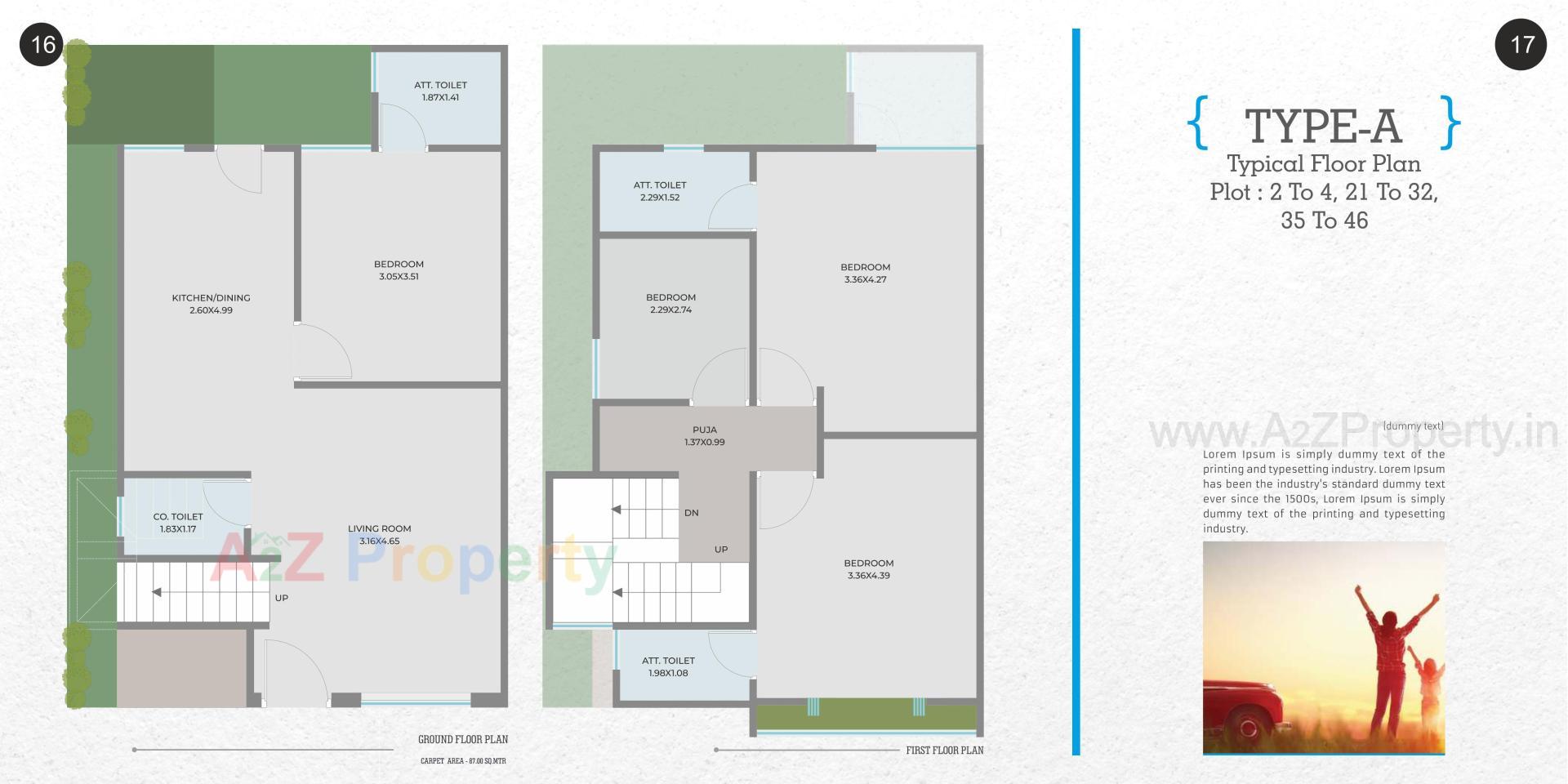 Layout of real estate project Samruddhi Prarambh located at Shree-portimbi, Vadodara, Gujarat
