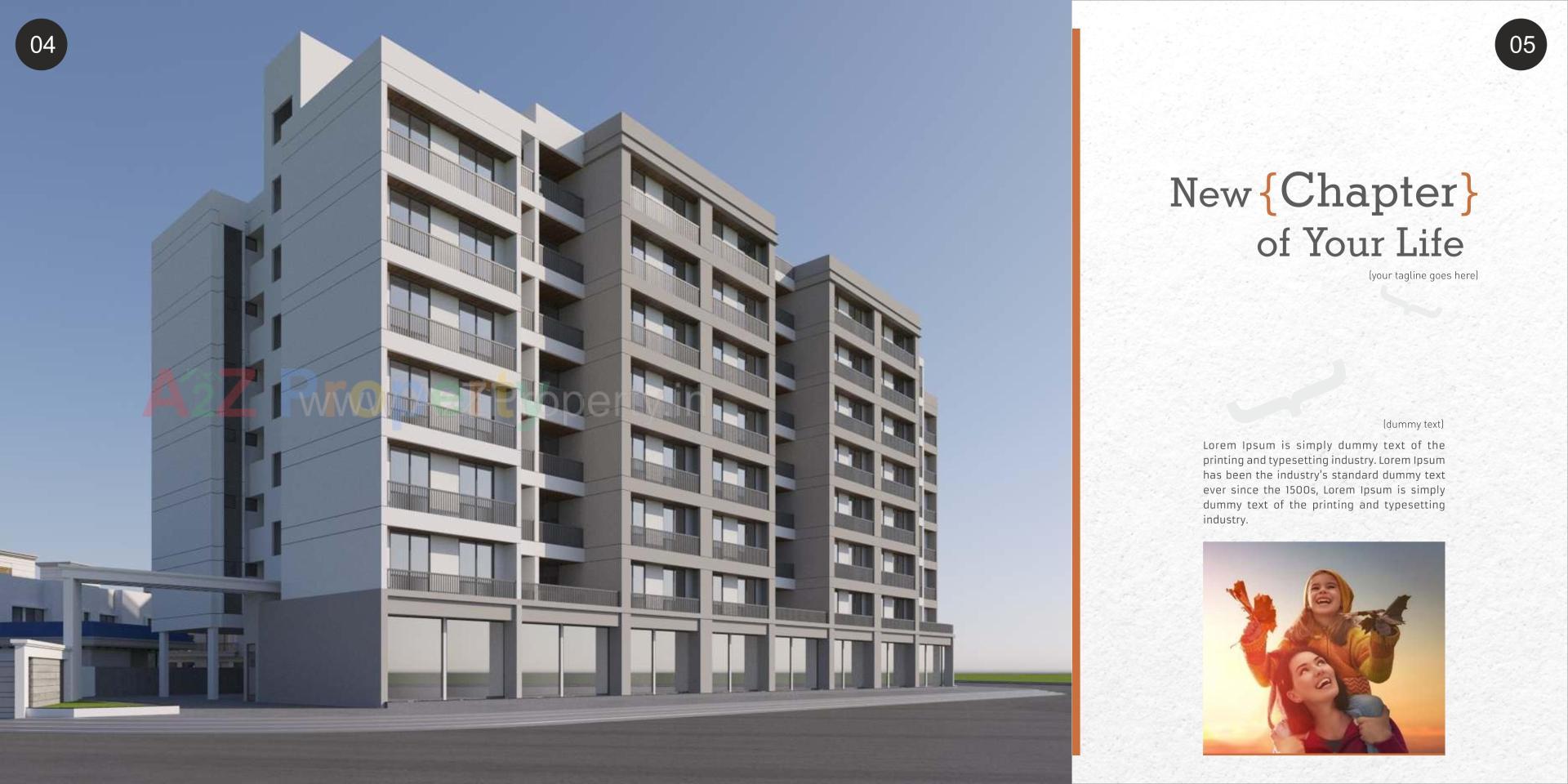 3D Elevation of real estate project Samruddhi Prarambh located at Shreeportimbi, Vadodara, Gujarat
