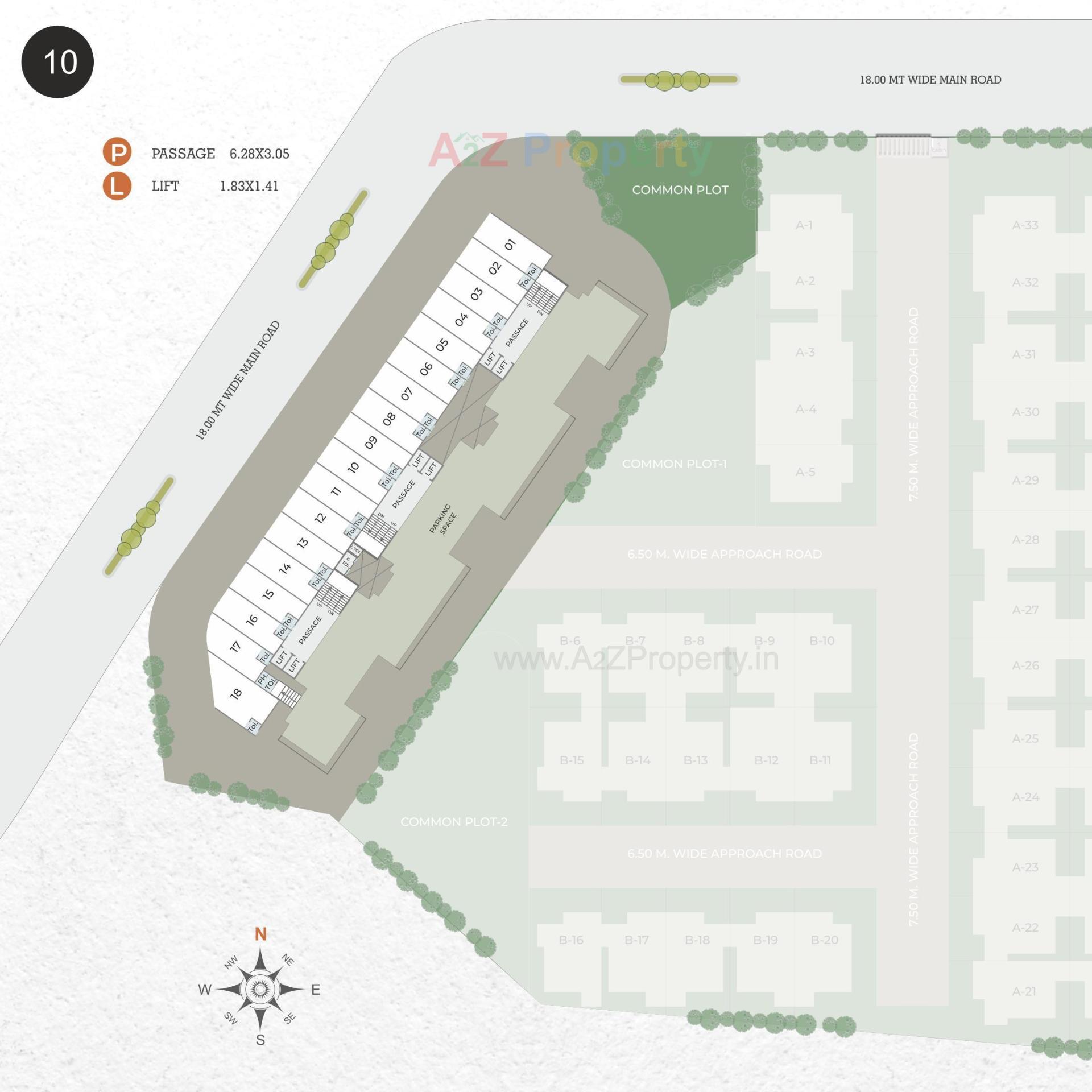 Layout of real estate project Samruddhi Prarambh located at Shreeportimbi, Vadodara, Gujarat