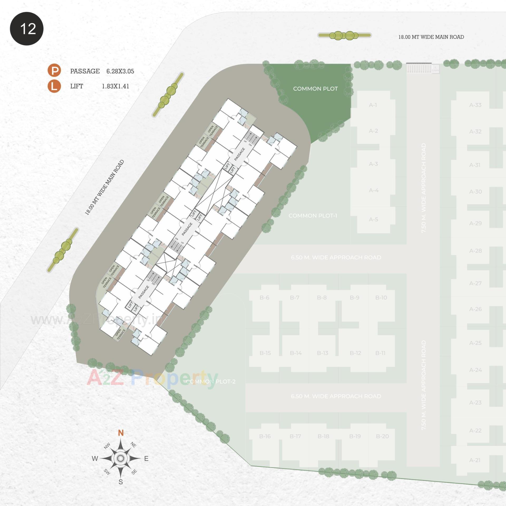 Layout of real estate project Samruddhi Prarambh located at Shreeportimbi, Vadodara, Gujarat