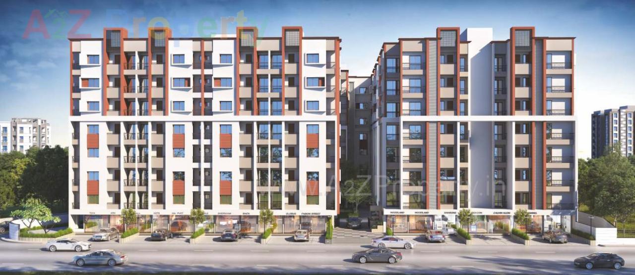 3D Elevation of real estate project Samruddhi Residency located at Danteshwar, Vadodara, Gujarat