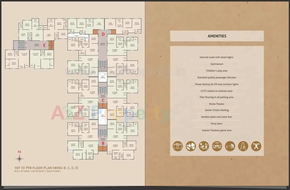 Layout of real estate project Samruddhi Residency located at Danteshwar, Vadodara, Gujarat