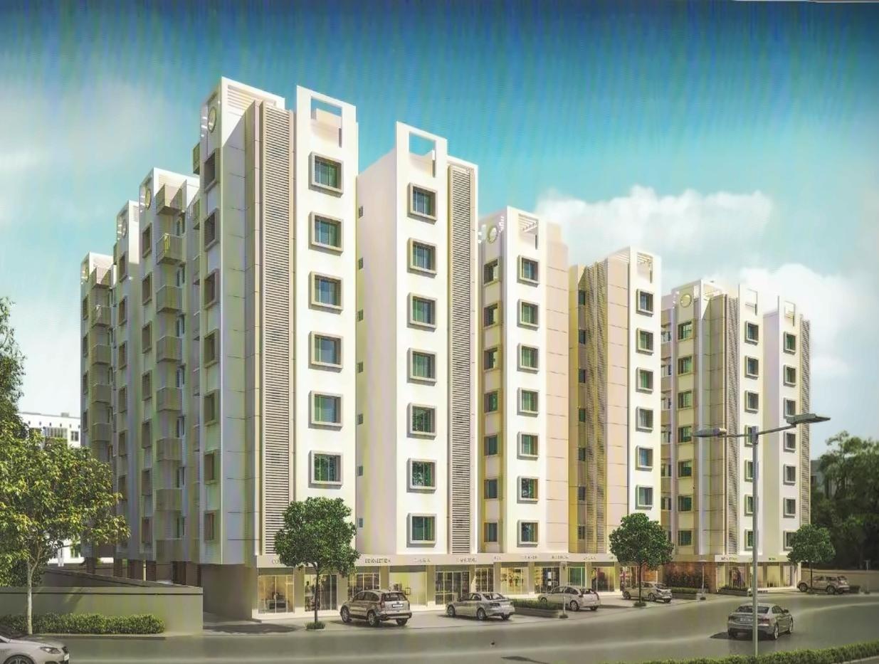 3D Elevation of real estate project Samruddhi Residency Ii located at Danteshwar, Vadodara, Gujarat