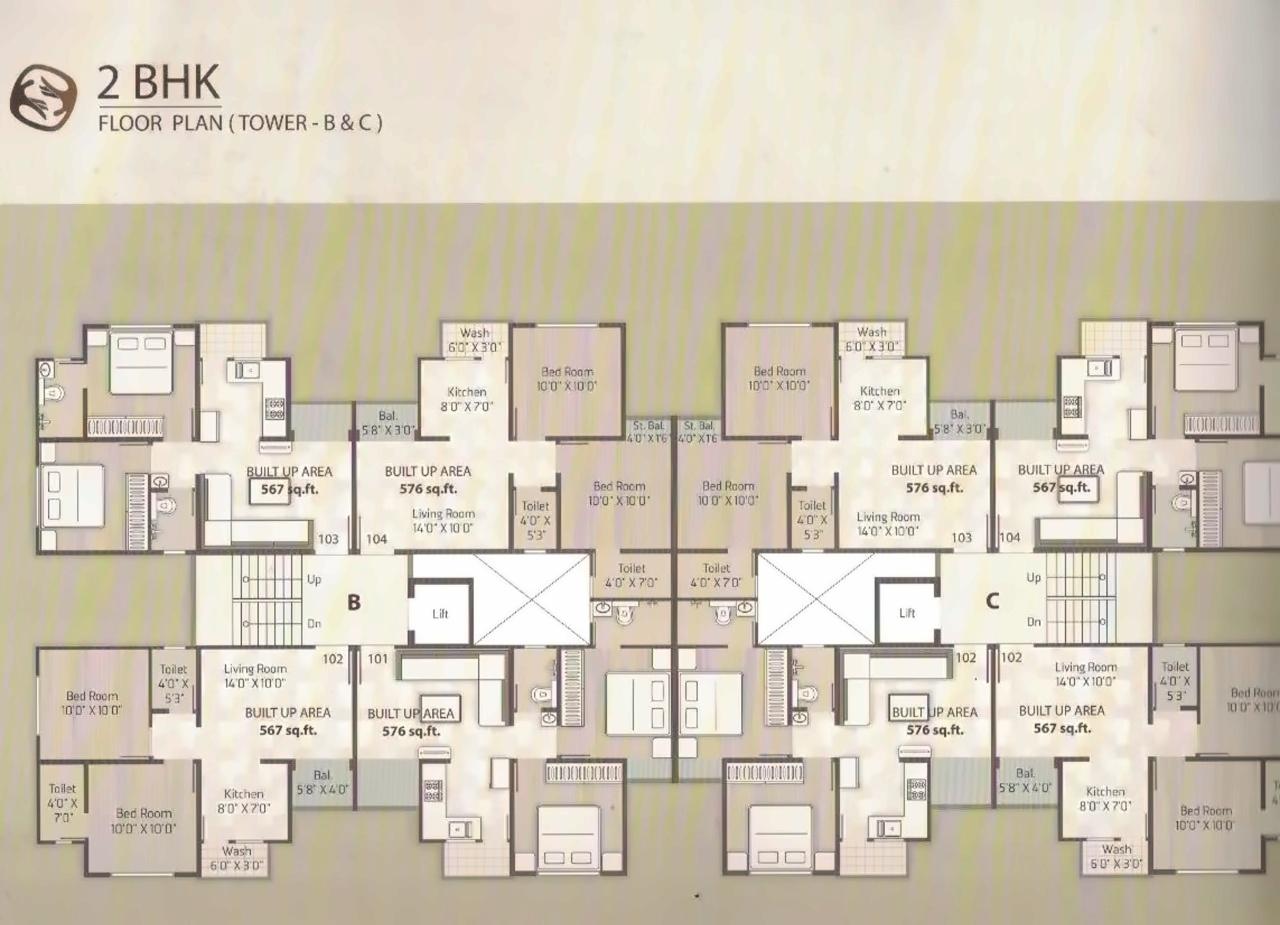 Layout of real estate project Samruddhi Residency Ii located at Danteshwar, Vadodara, Gujarat