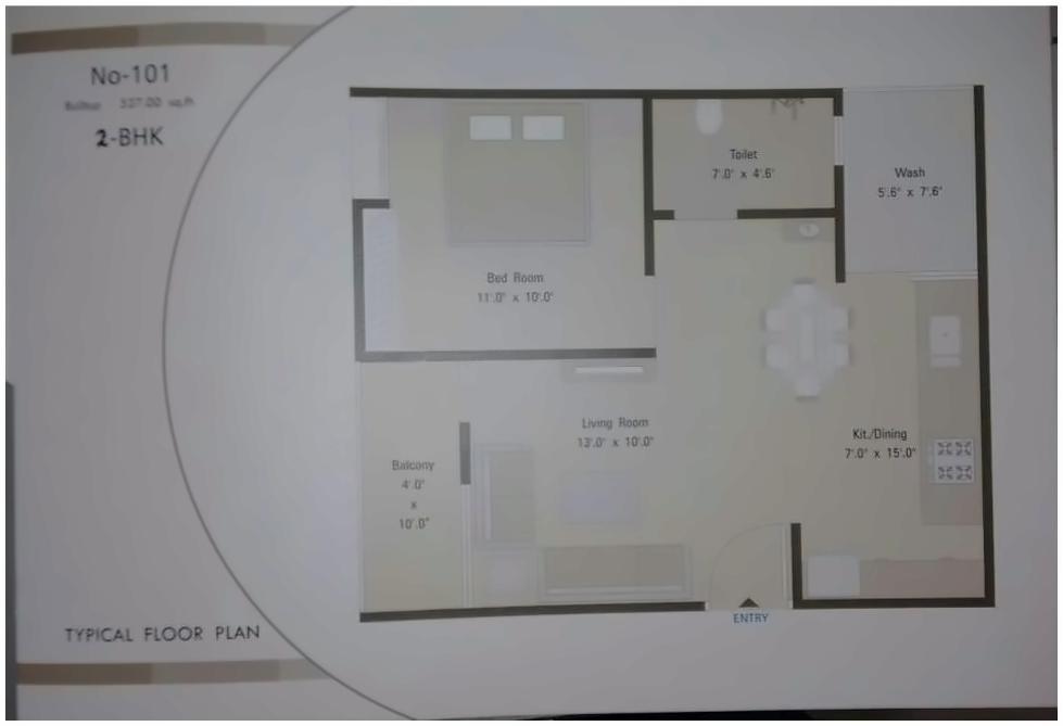 Layout of real estate project Samruddhi Residency located at Kapurai, Vadodara, Gujarat