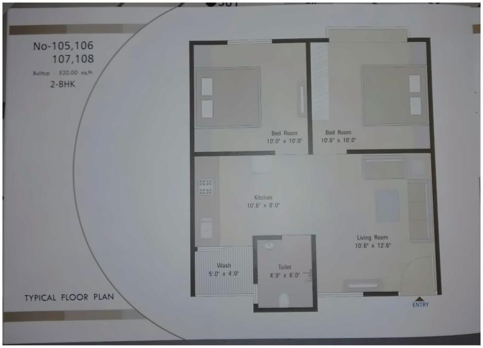 Layout of real estate project Samruddhi Residency located at Kapurai, Vadodara, Gujarat