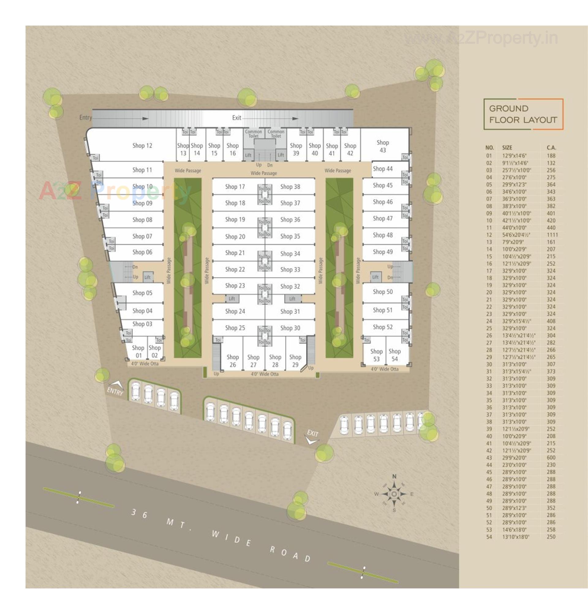 Layout of real estate project Samruddhi Safalya located at Vadodara, Vadodara, Gujarat