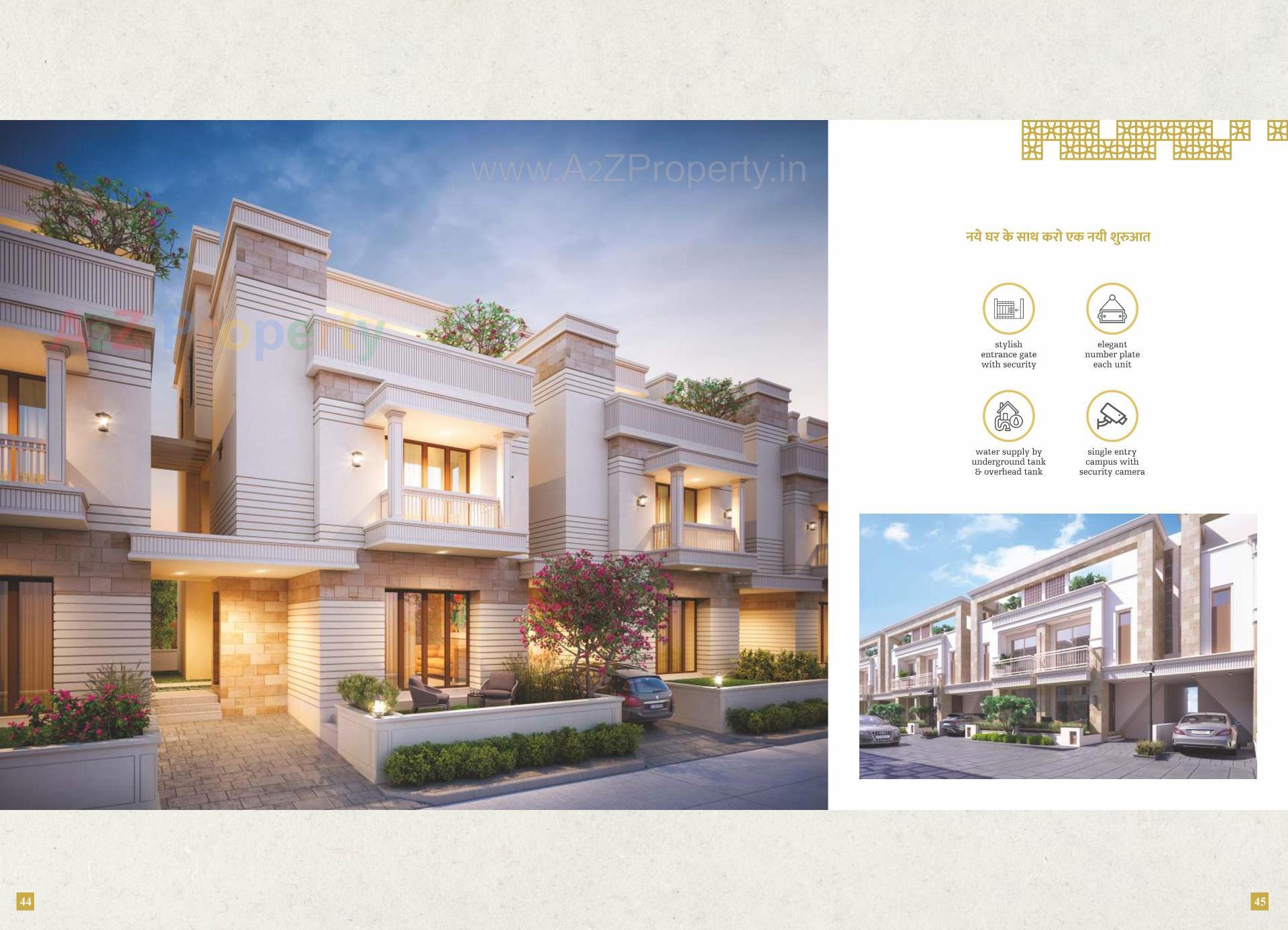 3D Elevation of real estate project Samruddhi Sanskriti located at Tarsali, Vadodara, Gujarat
