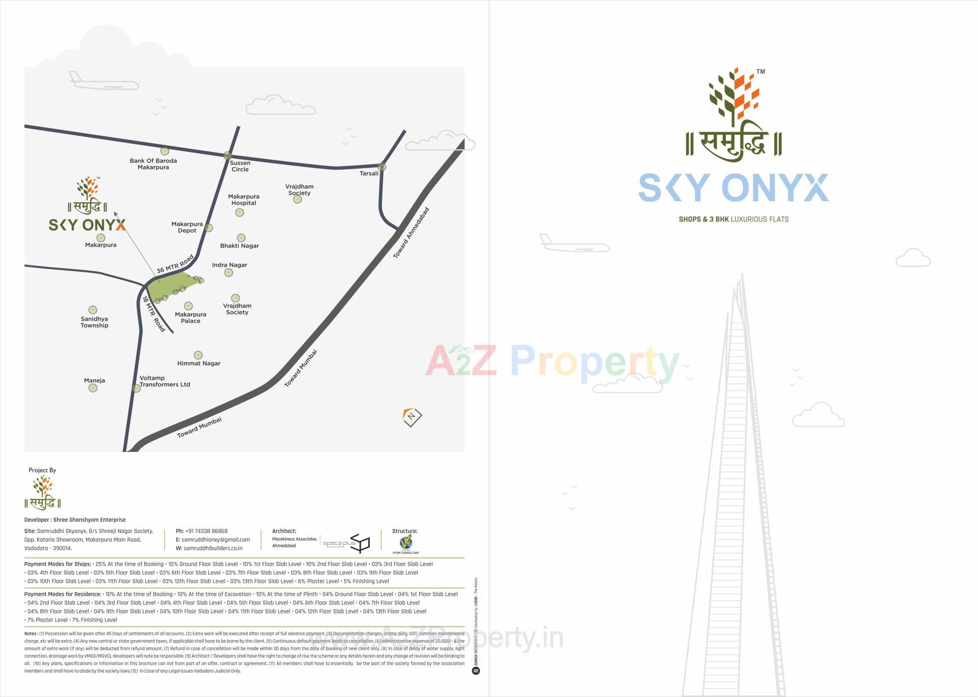  of real estate project Samruddhi Sky Onyx located at Makarpura, Vadodara, Gujarat