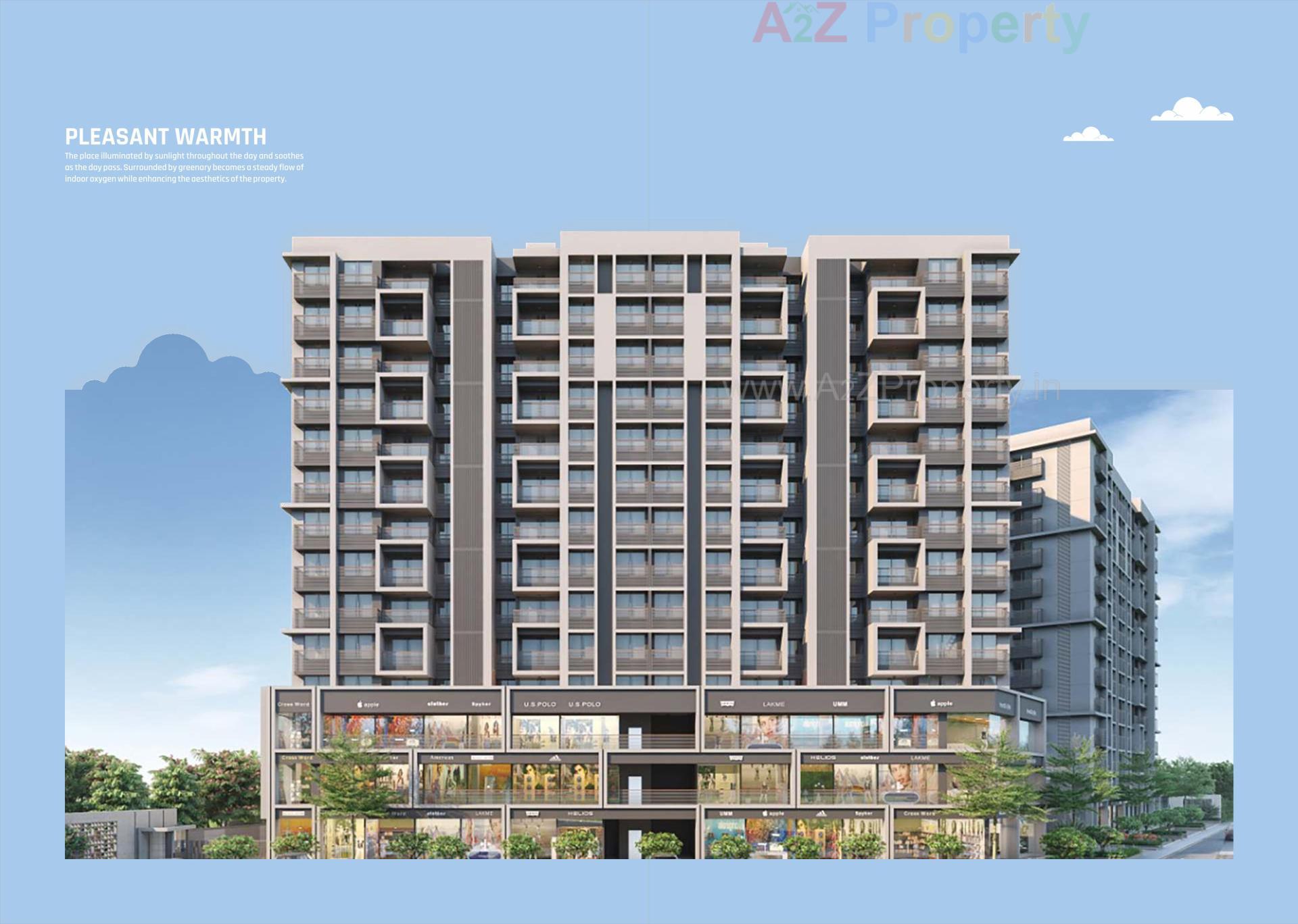 3D Elevation of real estate project Samruddhi Sky Onyx located at Makarpura, Vadodara, Gujarat