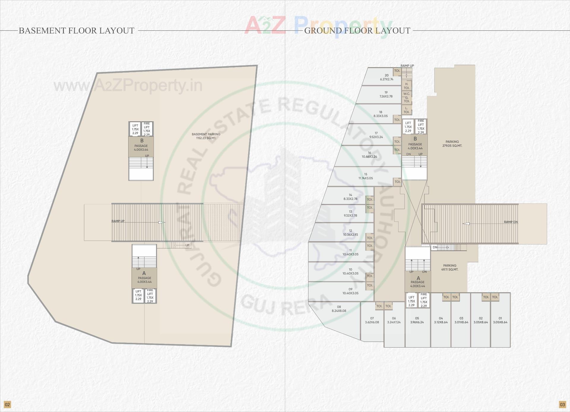 Layout of real estate project Samruddhi Sunshine located at Makarpura, Vadodara, Gujarat