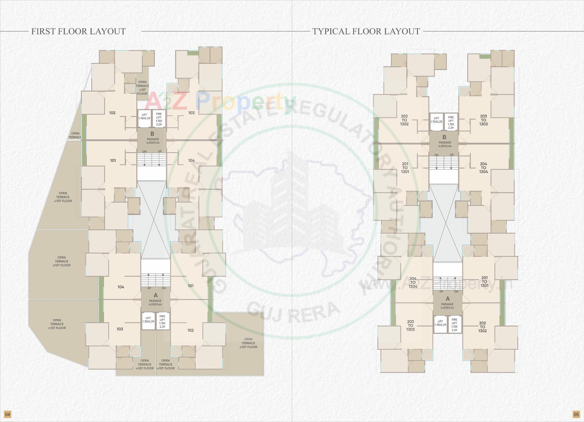 Layout of real estate project Samruddhi Sunshine located at Makarpura, Vadodara, Gujarat