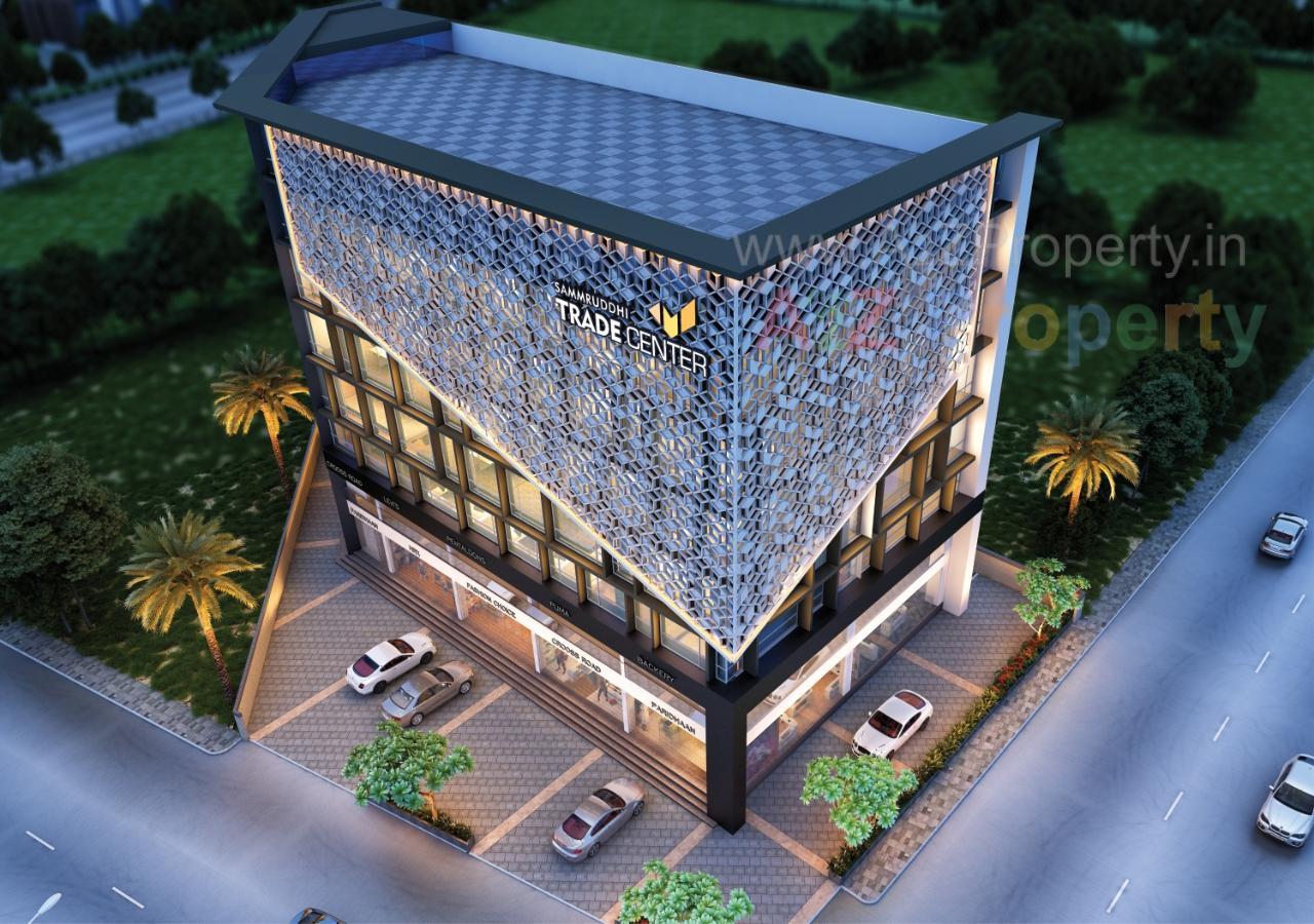 3D Elevation of real estate project Samruddhi Trade Center located at Danteshwar, Vadodara, Gujarat