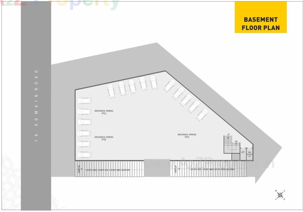 Layout of real estate project Samruddhi Trade Center located at Danteshwar, Vadodara, Gujarat
