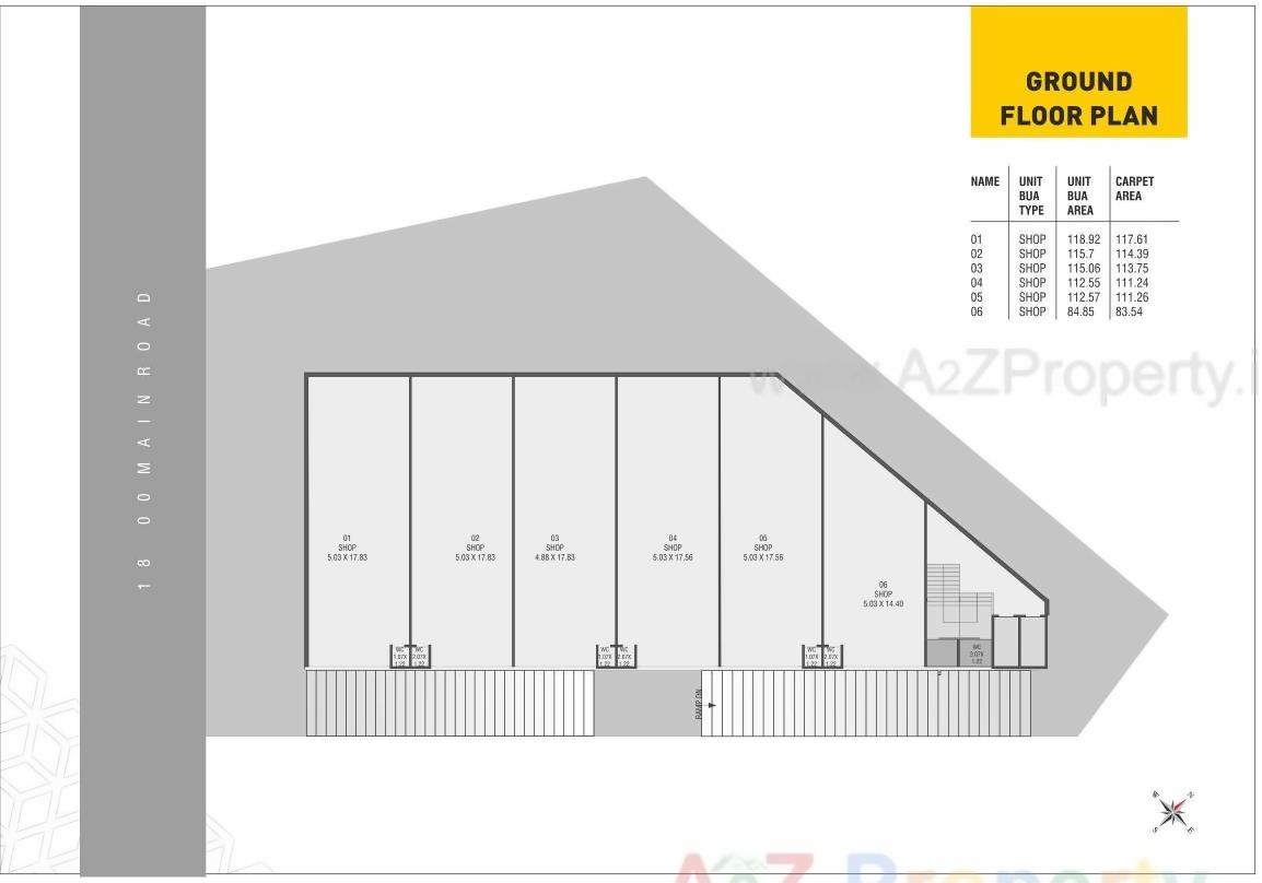 Layout of real estate project Samruddhi Trade Center located at Danteshwar, Vadodara, Gujarat