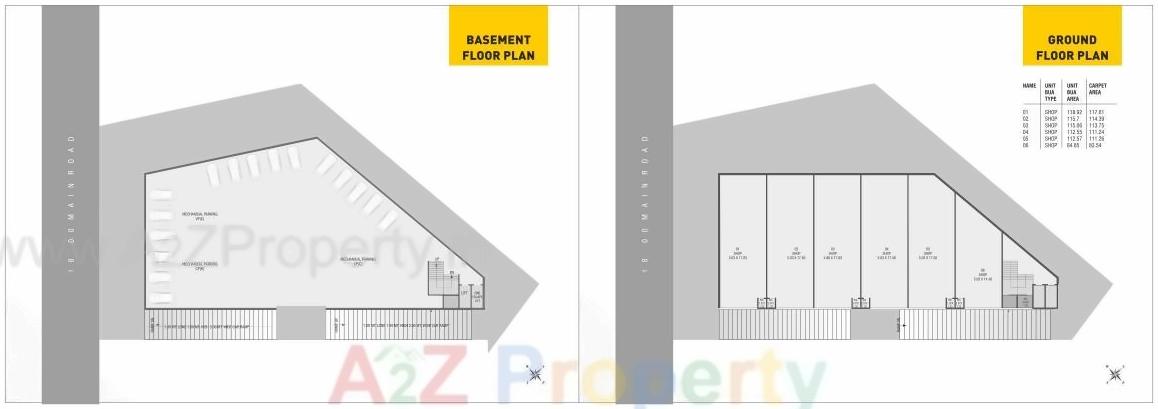 Layout of real estate project Samruddhi Trade Center located at Danteshwar, Vadodara, Gujarat