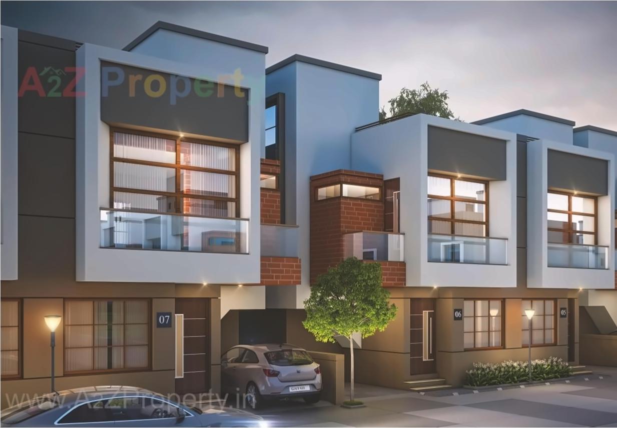 3D Elevation of real estate project Samruddhi Villa located at Makkarpura, Vadodara, Gujarat