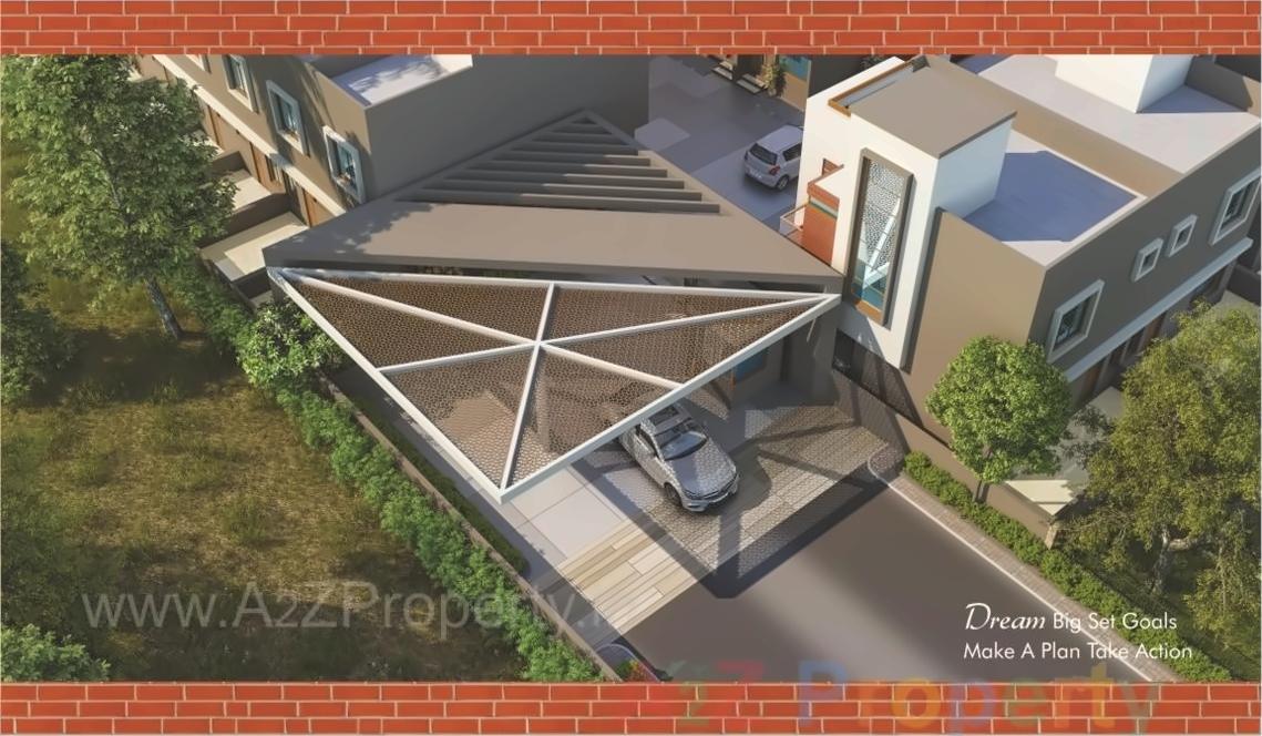 3D Elevation of real estate project Samruddhi Villa located at Makkarpura, Vadodara, Gujarat