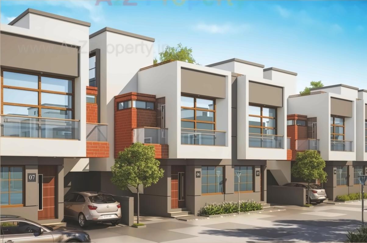 3D Elevation of real estate project Samruddhi Villa located at Makkarpura, Vadodara, Gujarat