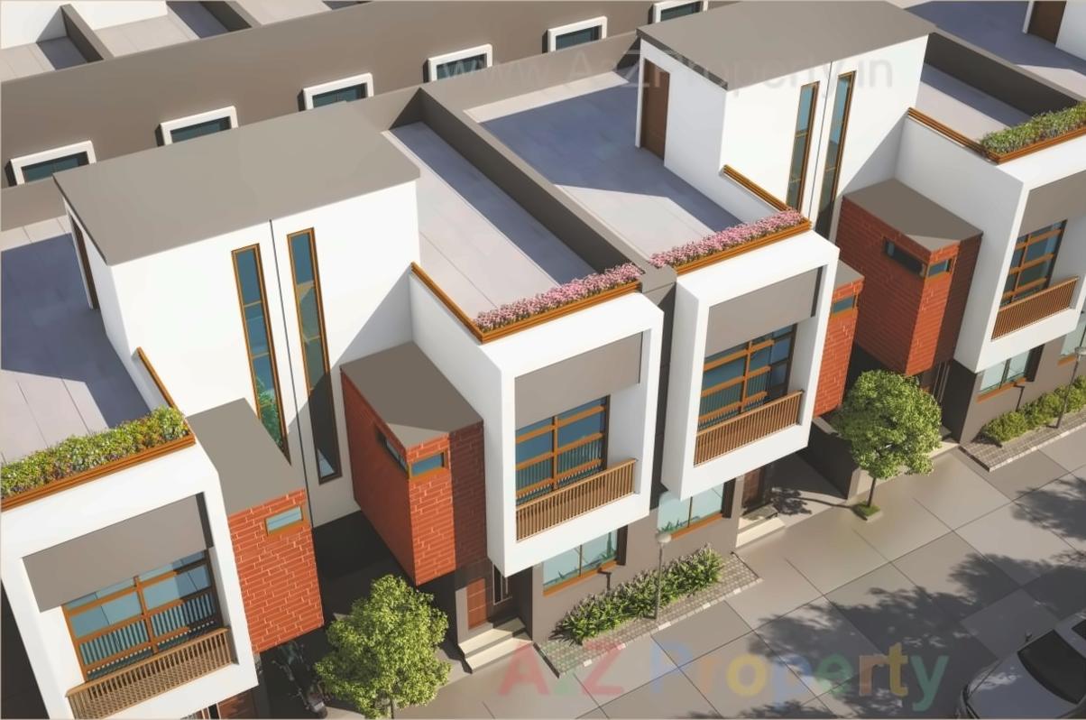 3D Elevation of real estate project Samruddhi Villa located at Makkarpura, Vadodara, Gujarat