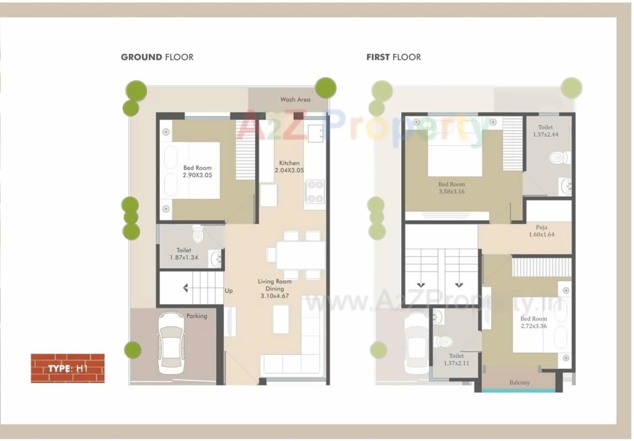Layout of real estate project Samruddhi Villa located at Makkarpura, Vadodara, Gujarat