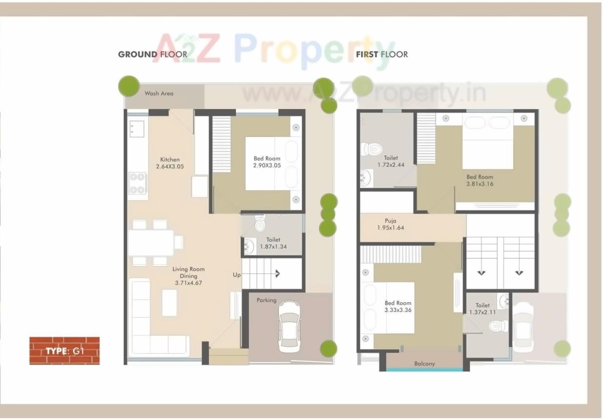 Layout of real estate project Samruddhi Villa located at Makkarpura, Vadodara, Gujarat