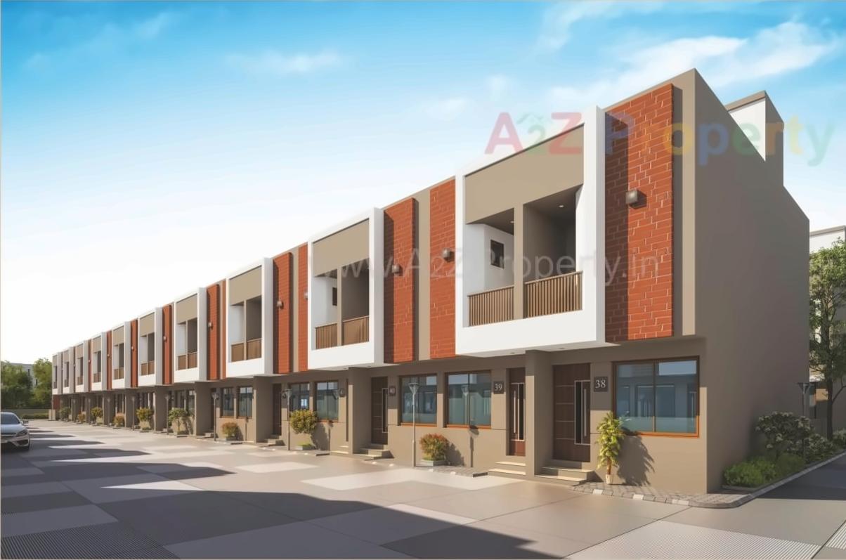 3D Elevation of real estate project Samruddhi Villa located at Makkarpura, Vadodara, Gujarat