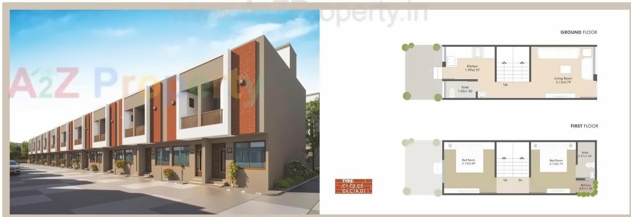 Layout of real estate project Samruddhi Villa located at Makkarpura, Vadodara, Gujarat