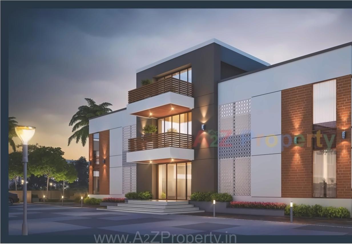 3D Elevation of real estate project Samruddhi Villa located at Makkarpura, Vadodara, Gujarat