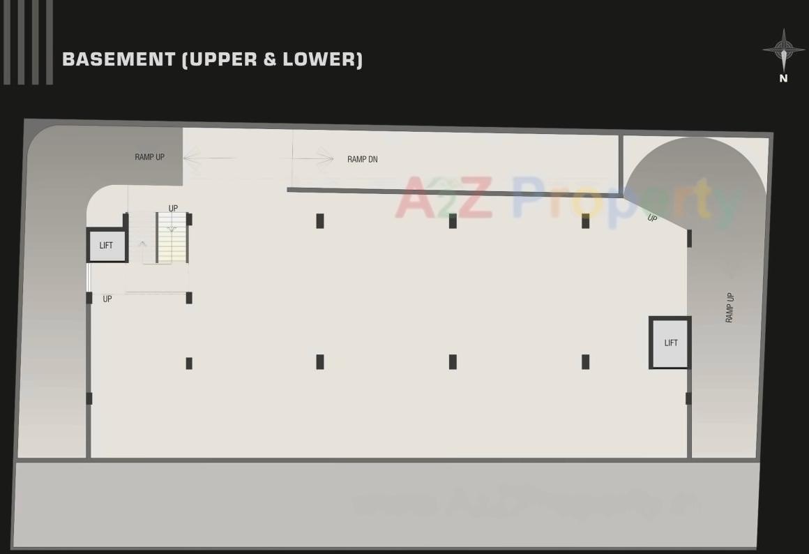 Layout of real estate project Samyak Status located at Vasna, Vadodara, Gujarat