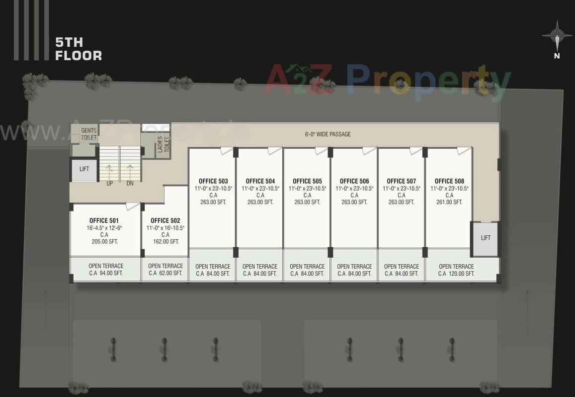 Layout of real estate project Samyak Status located at Vasna, Vadodara, Gujarat