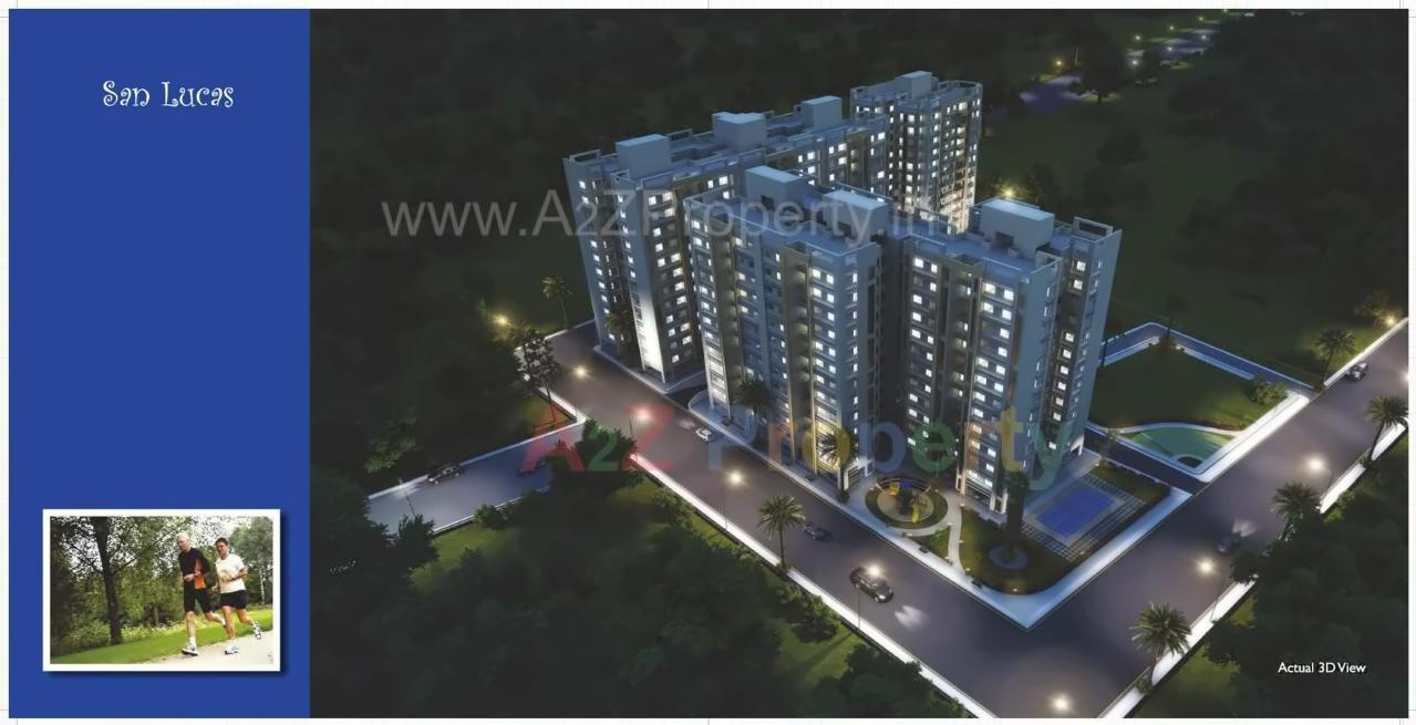 3D Elevation of real estate project San Lucas located at Bhayli, Vadodara, Gujarat