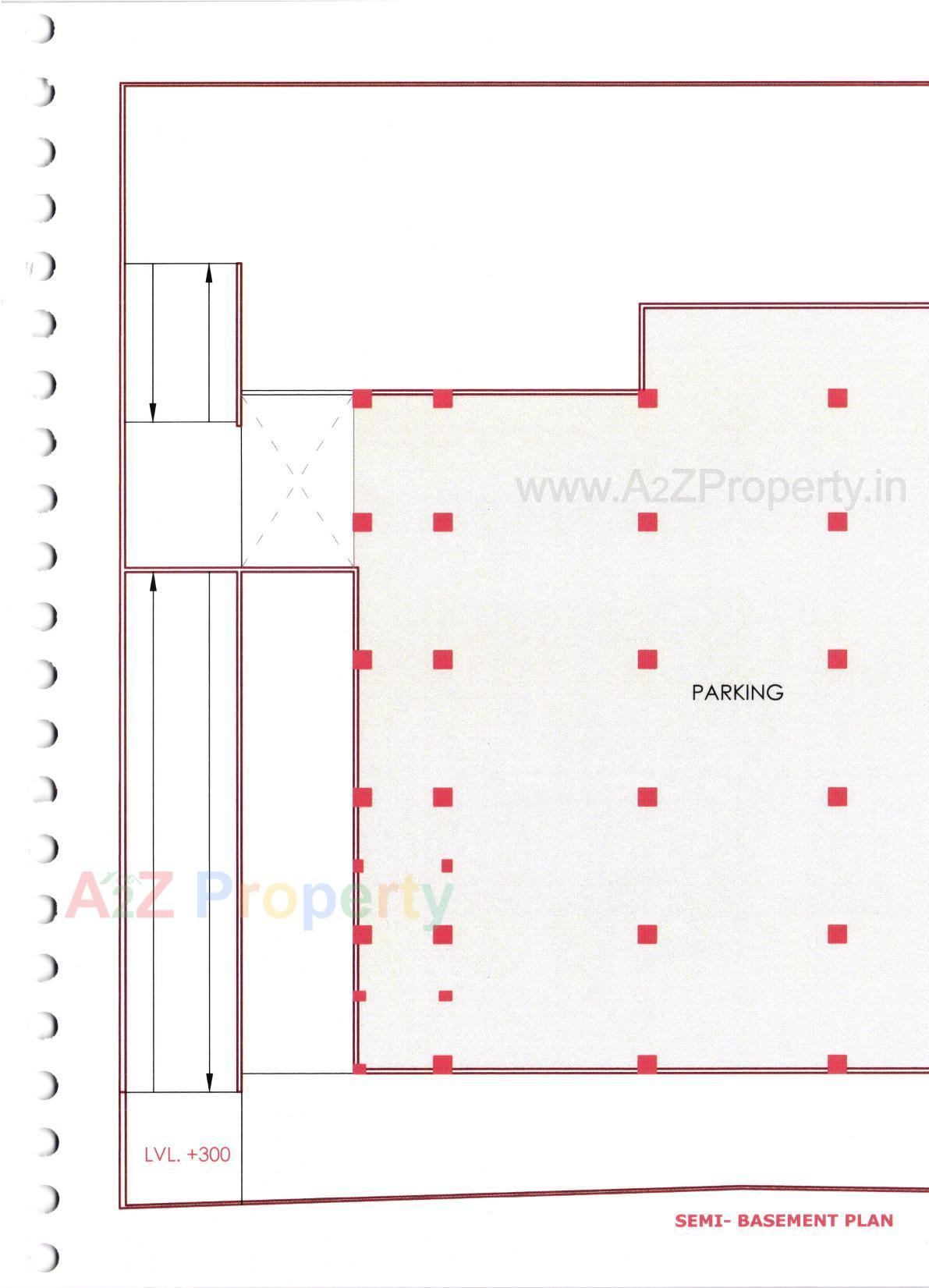 Layout of real estate project Sandesh Bhavan located at Nagarwada, Vadodara, Gujarat