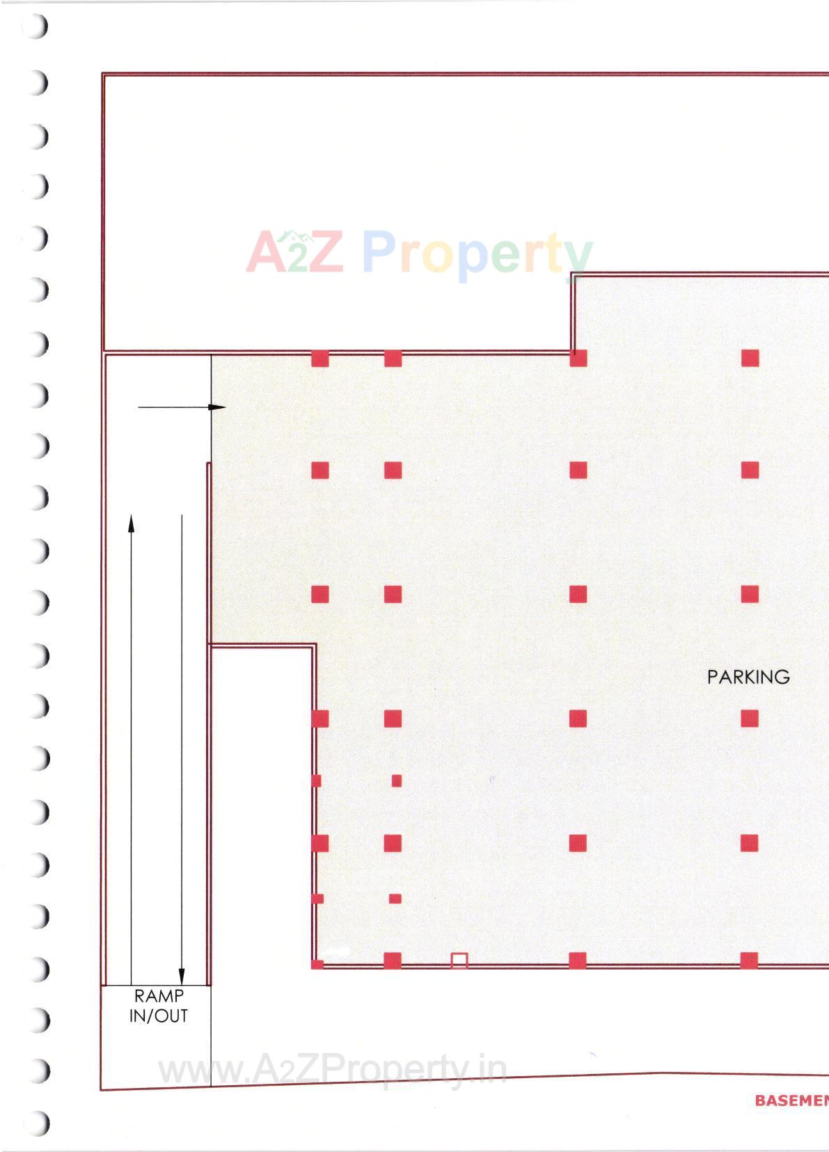 Layout of real estate project Sandesh Bhavan located at Nagarwada, Vadodara, Gujarat