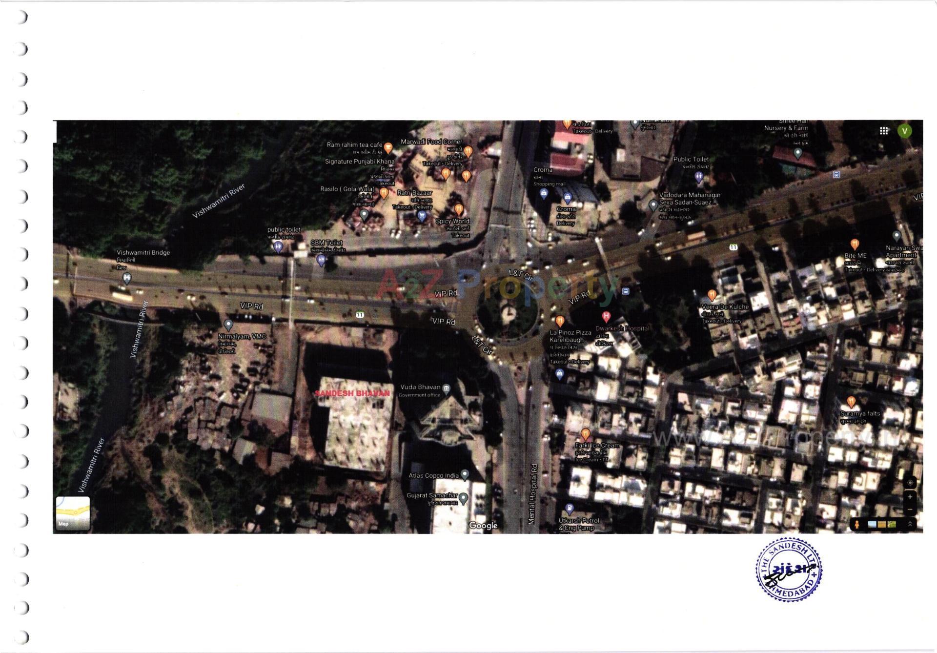  of real estate project Sandesh Bhavan located at Nagarwada, Vadodara, Gujarat