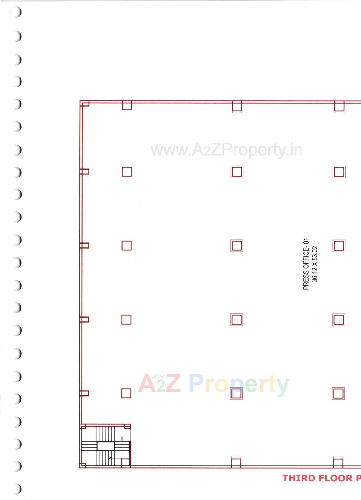 Layout of real estate project Sandesh Bhavan located at Nagarwada, Vadodara, Gujarat