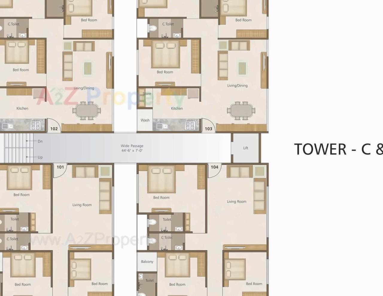 Layout of real estate project Sanmati Park located at Sama, Vadodara, Gujarat