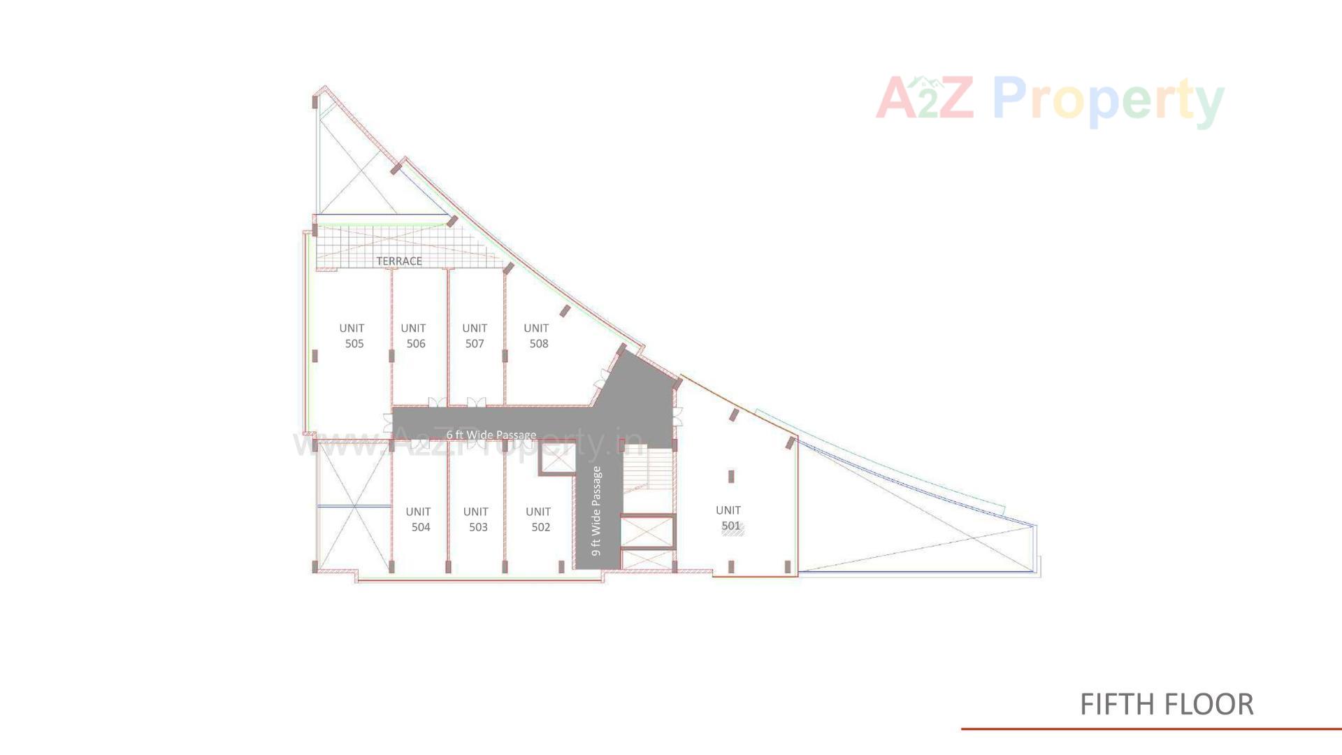 Layout of real estate project Sanskar Exclusive located at Atladara, Vadodara, Gujarat