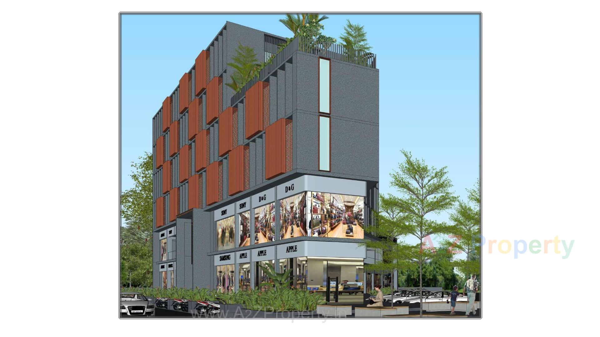 3D Elevation of real estate project Sanskar Exclusive located at Atladara, Vadodara, Gujarat