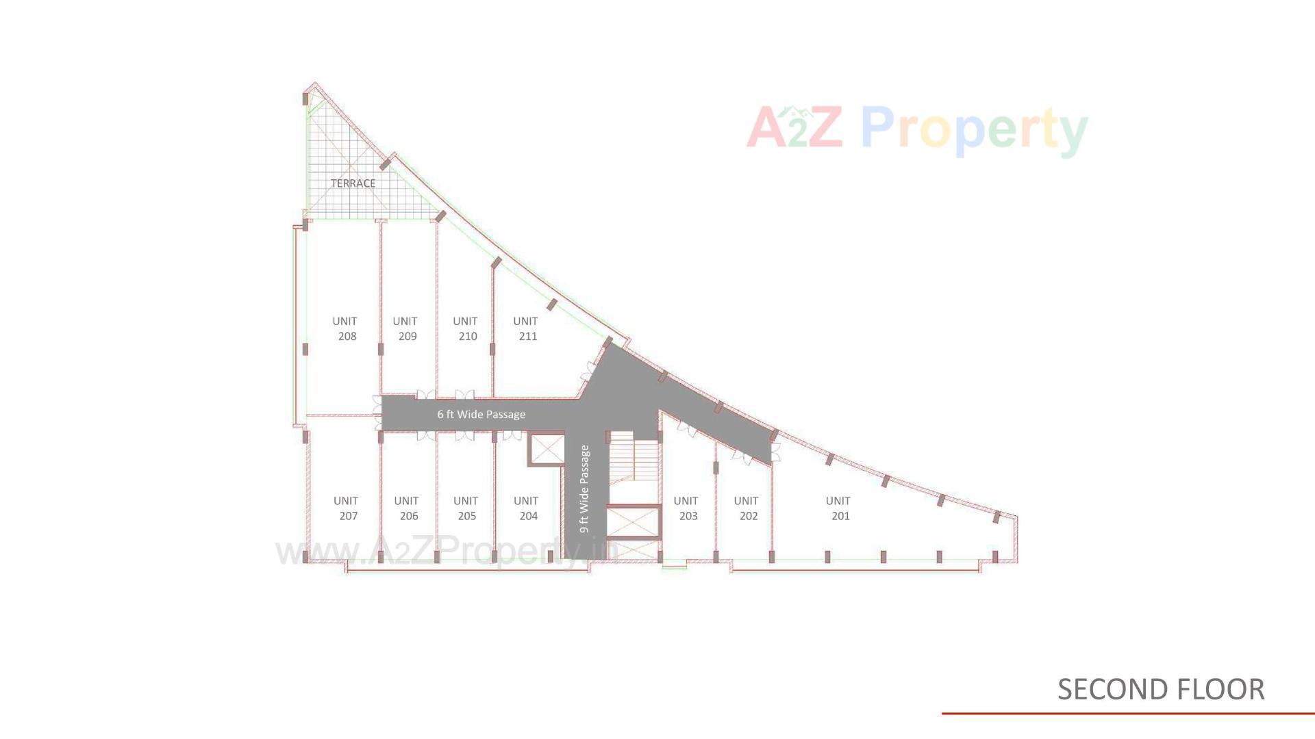 Layout of real estate project Sanskar Exclusive located at Atladara, Vadodara, Gujarat