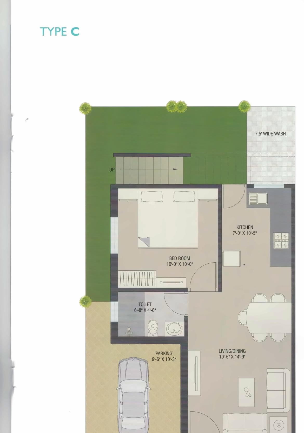 Layout of real estate project Sanskruti Aangan located at Bill, Vadodara, Gujarat