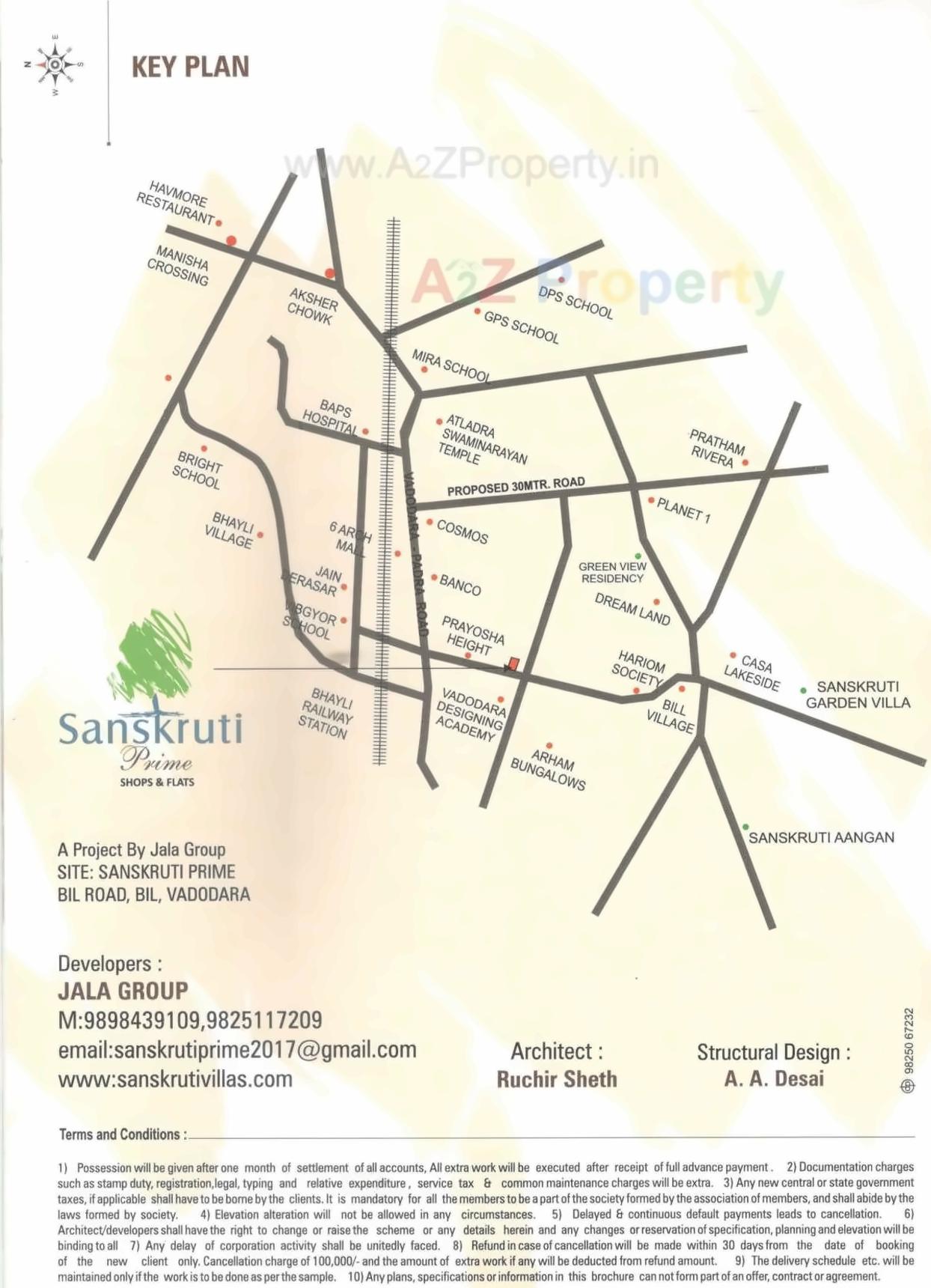  of real estate project Sanskruti Prime located at Bill, Vadodara, Gujarat