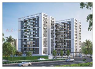 Elevation of real estate project Sanskruti Sky located at Chhani, Vadodara, Gujarat