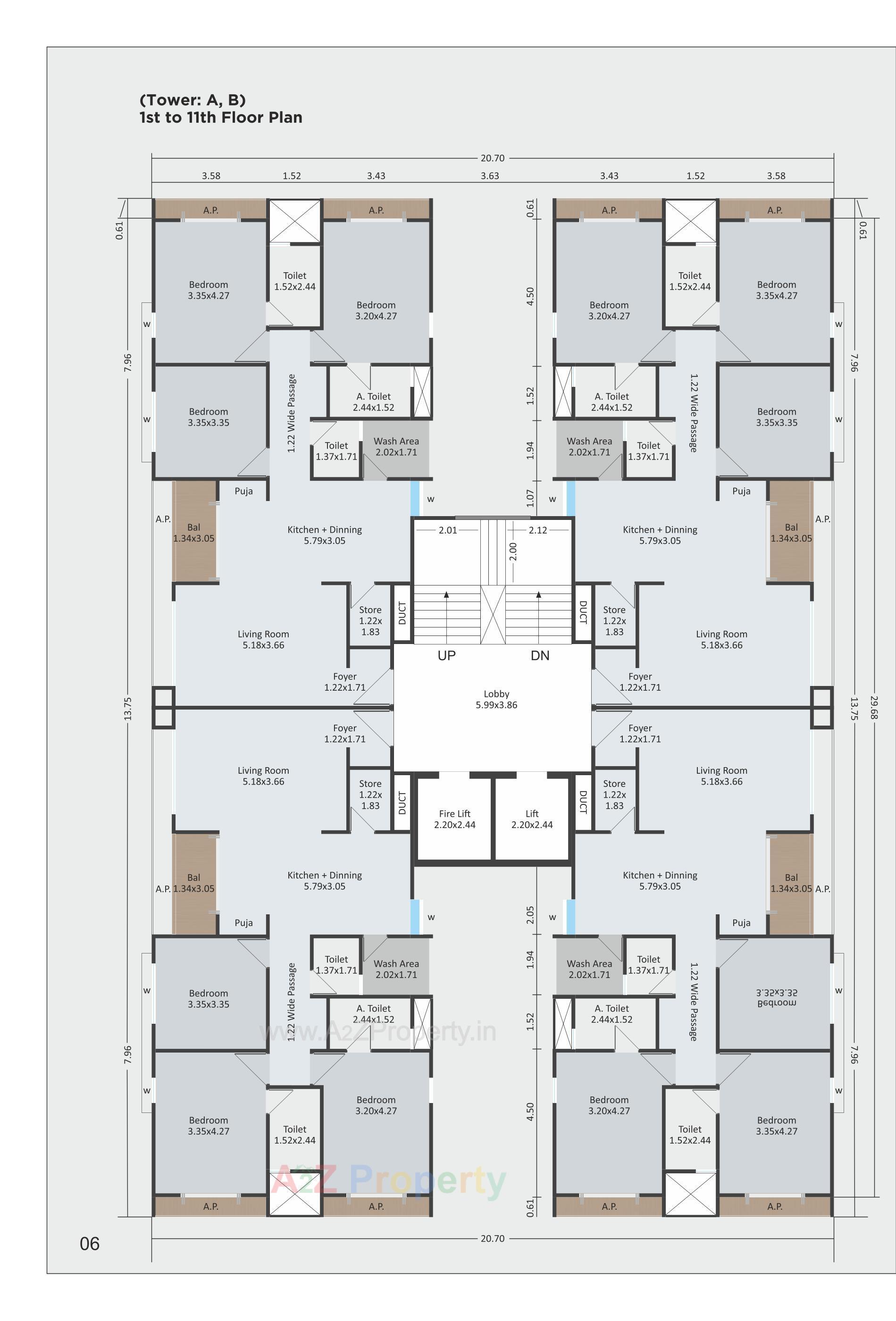 Layout of real estate project Sanskruti Sky located at Chhani, Vadodara, Gujarat