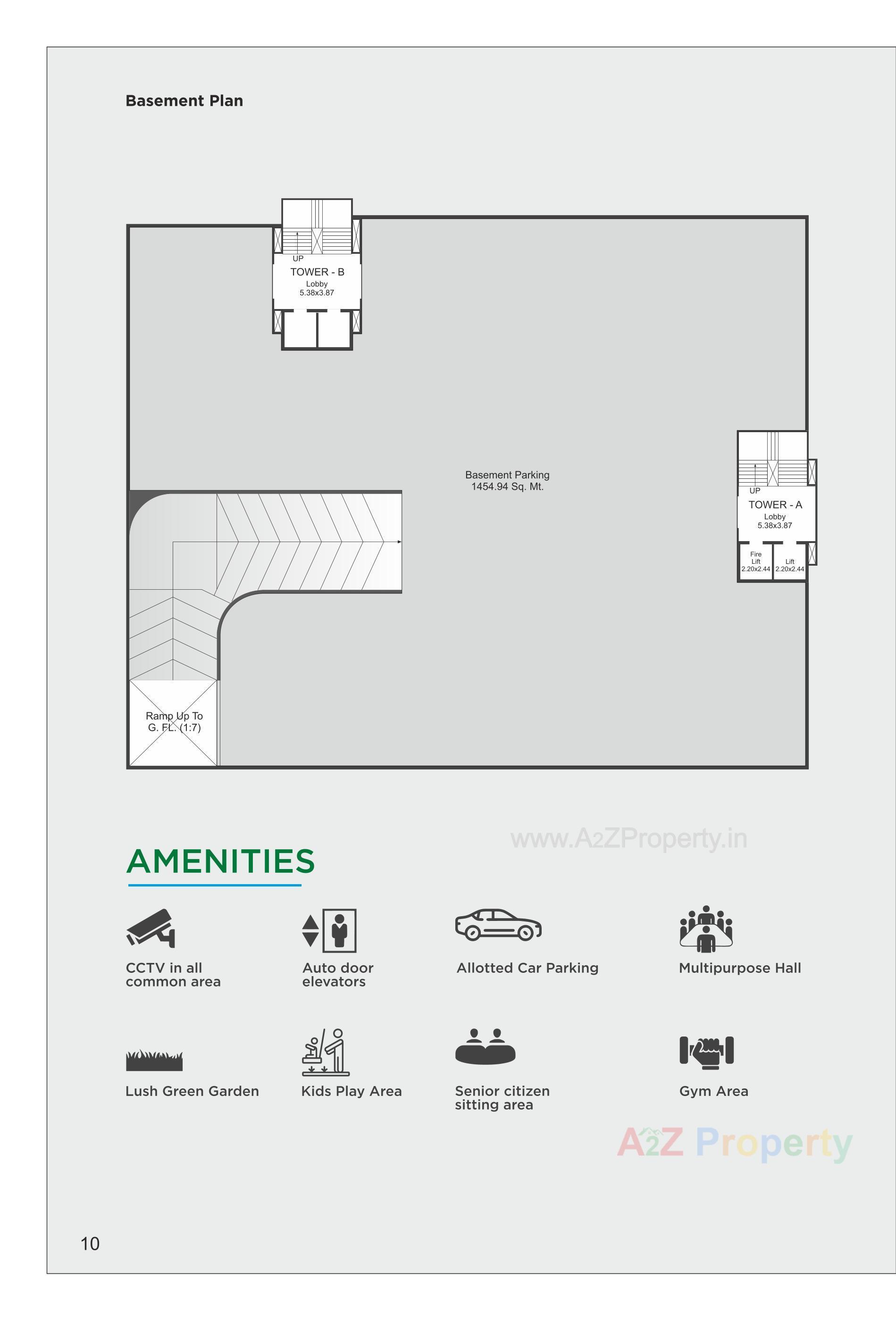 Layout of real estate project Sanskruti Sky located at Chhani, Vadodara, Gujarat