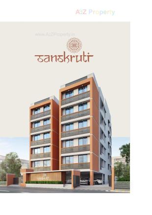 Elevation of real estate project Sanskruti located at Manjalpur, Vadodara, Gujarat