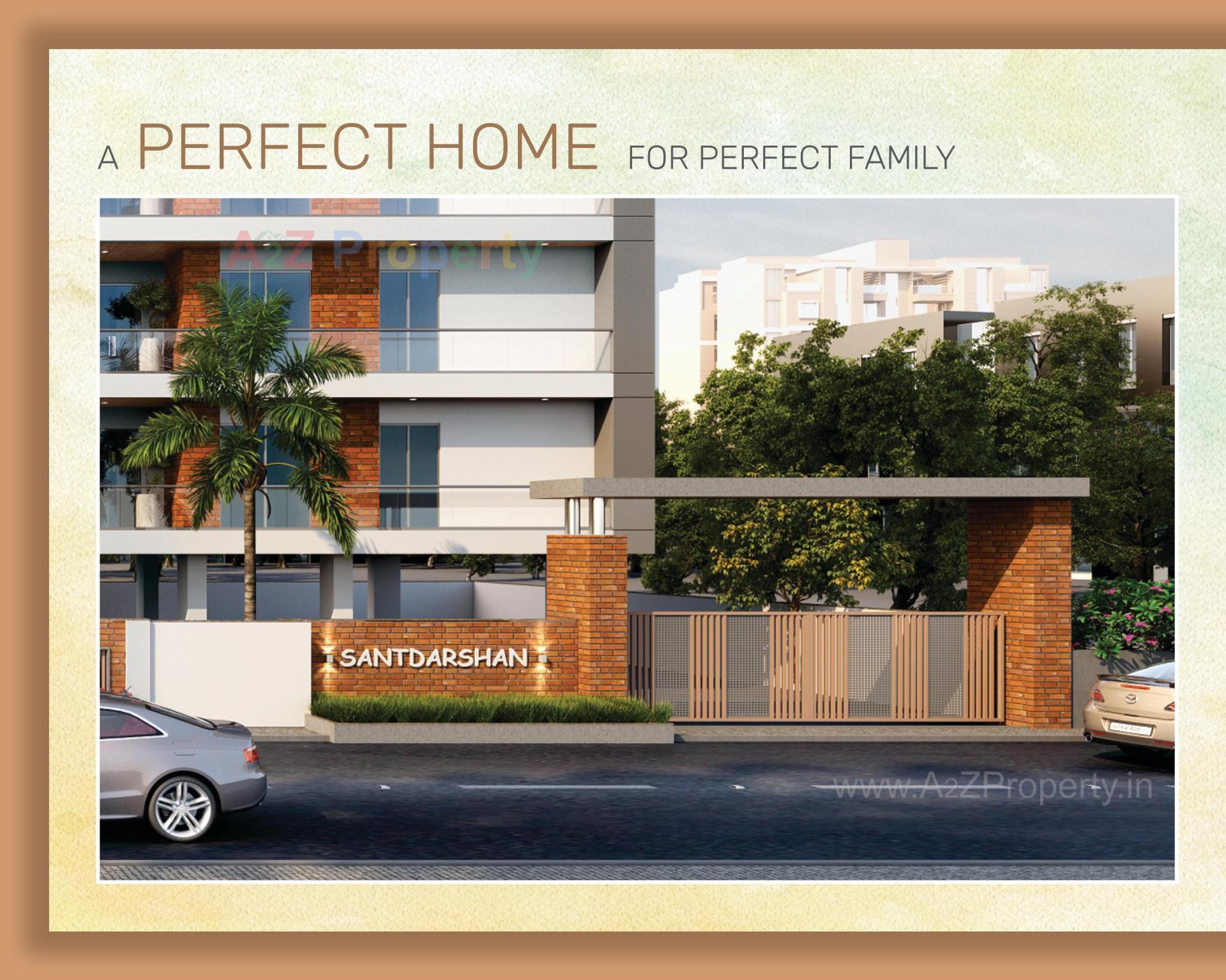 3D Elevation of real estate project Santdarshan located at Bapod, Vadodara, Gujarat