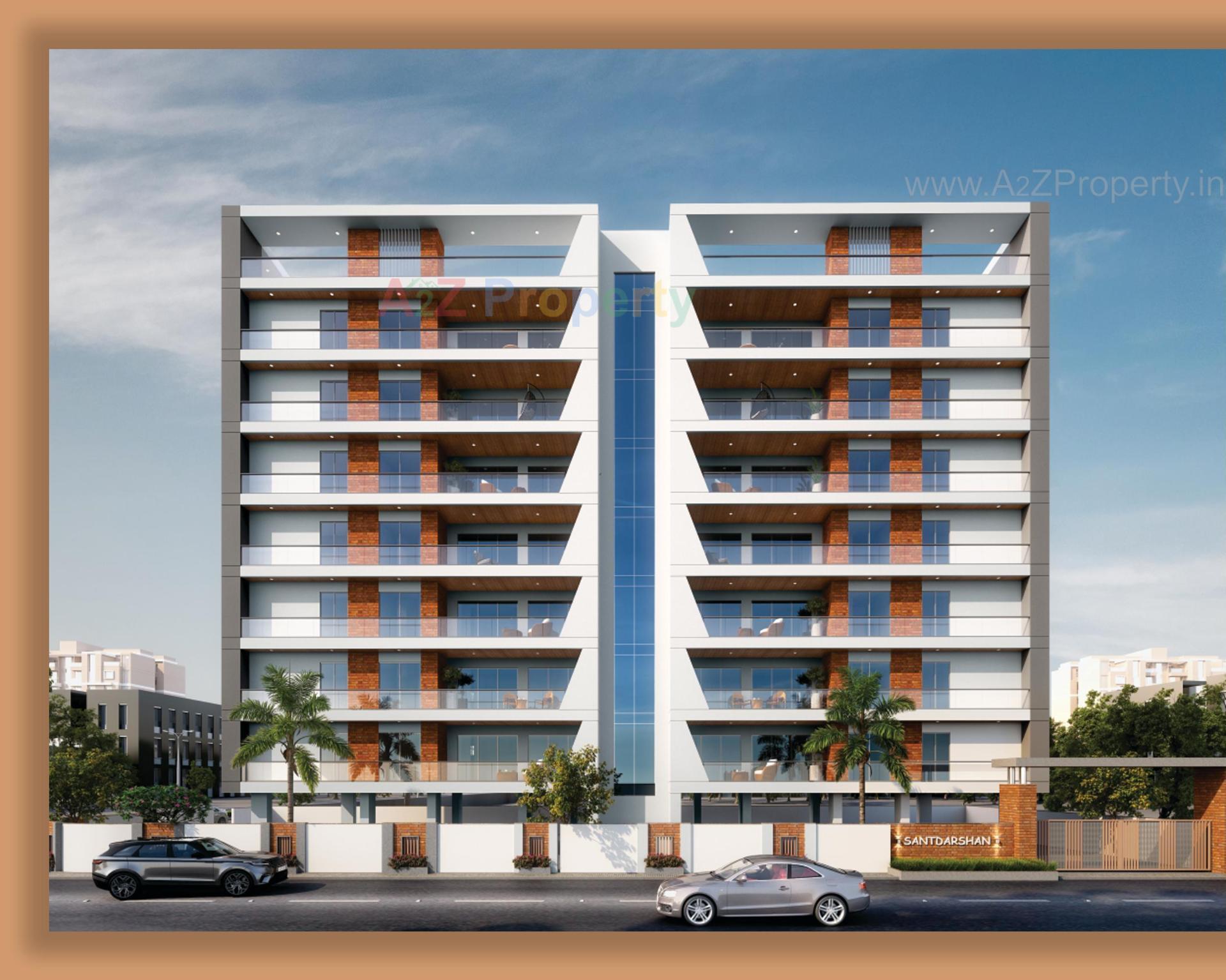 3D Elevation of real estate project Santdarshan located at Bapod, Vadodara, Gujarat