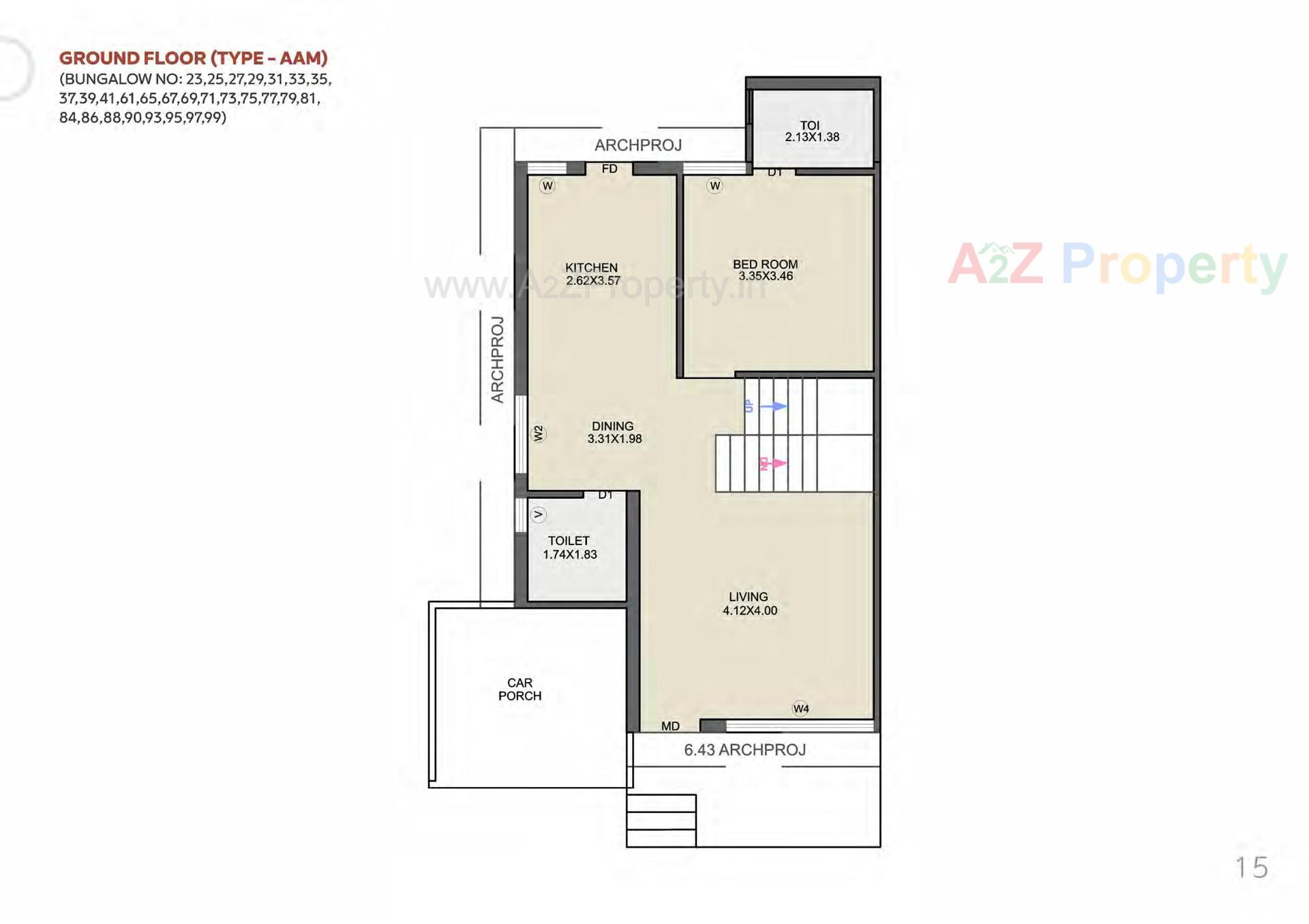 Layout of real estate project Sanvicasa 105 Sanvi Retail Spaces located at Tarsali, Vadodara, Gujarat