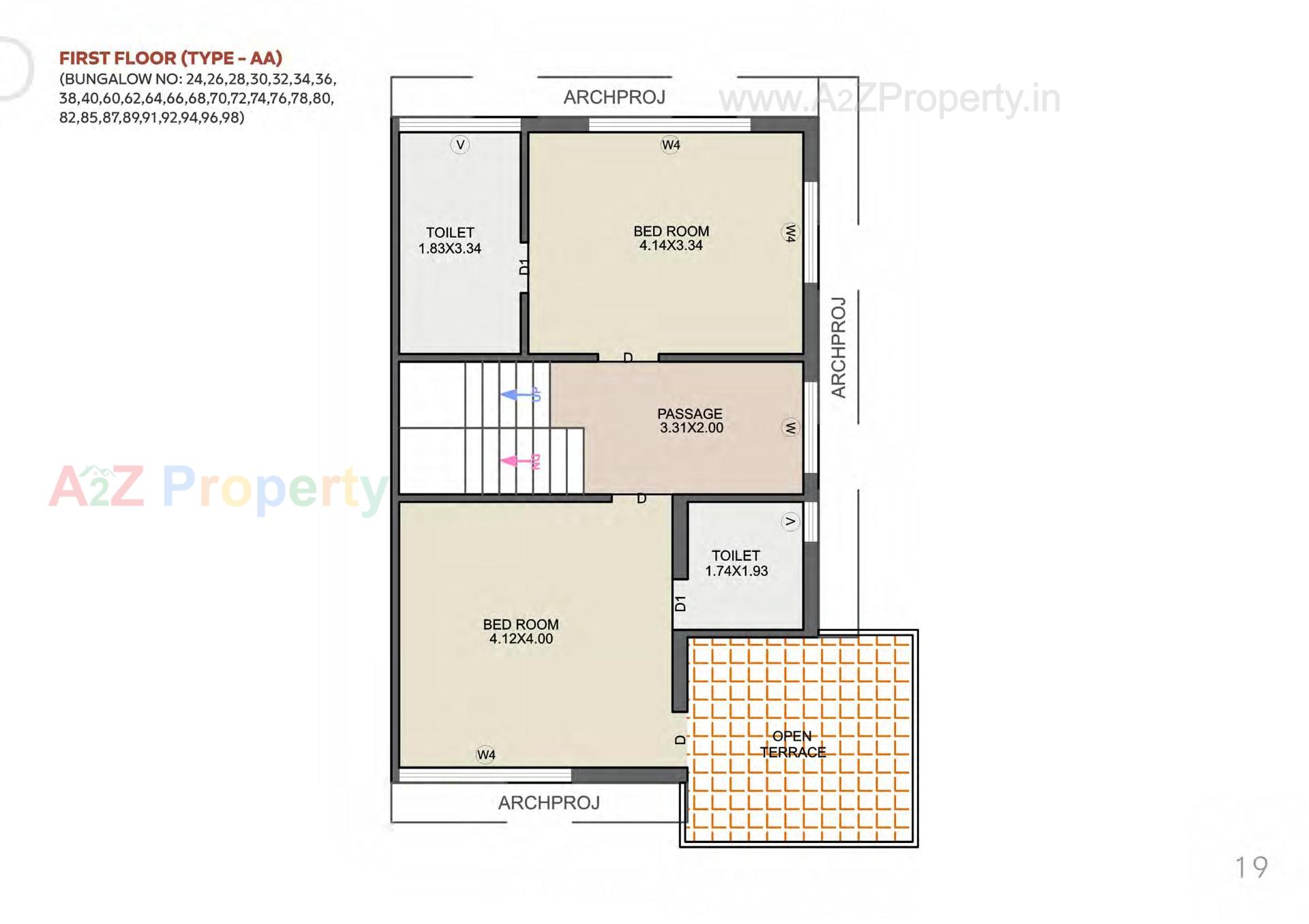 Layout of real estate project Sanvicasa 105 Sanvi Retail Spaces located at Tarsali, Vadodara, Gujarat